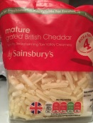 mature grated cheddar