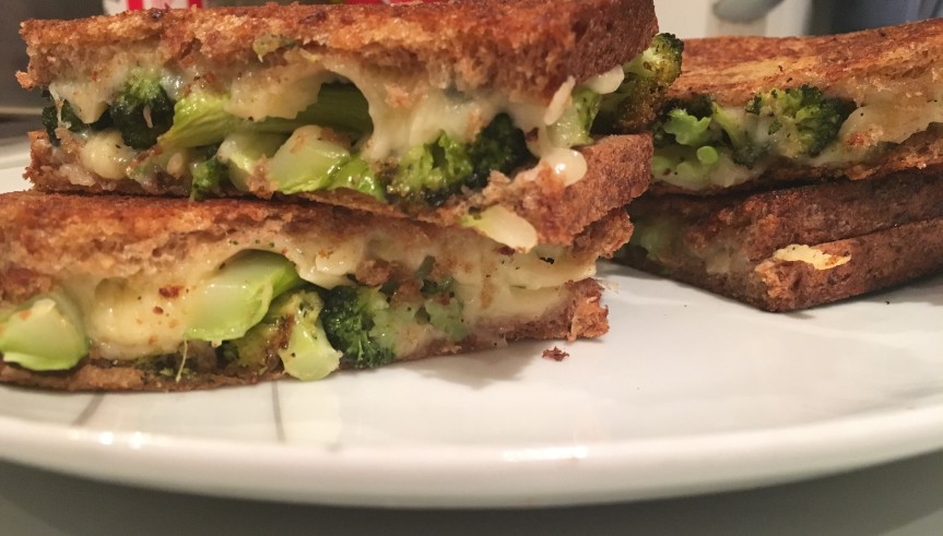 Roasted Broccoli Grilled Cheese Sandwich